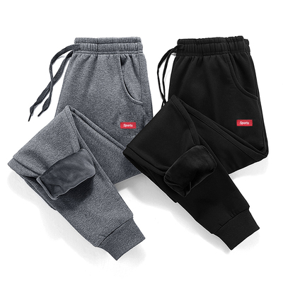 帝文化男士休闲长裤秋冬季卫裤加绒加厚长裤