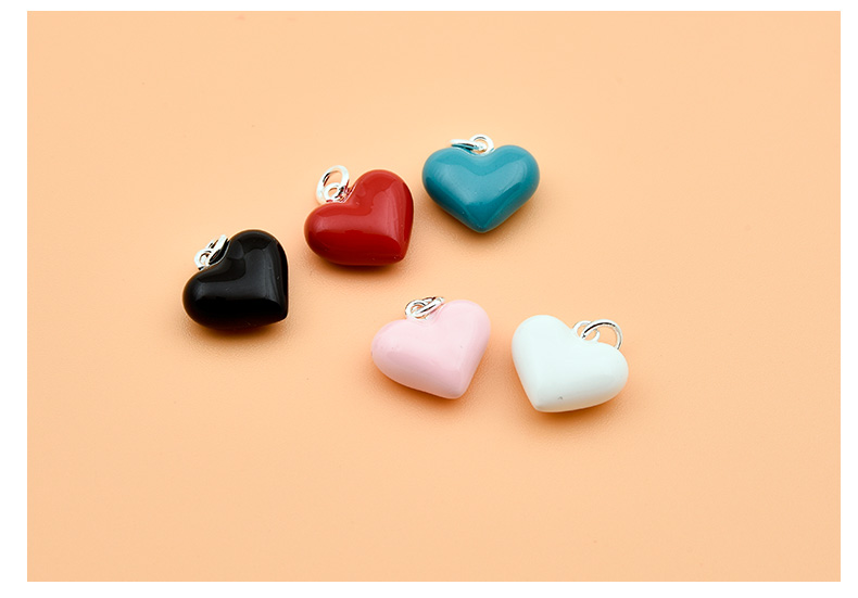 Elegant Sweet Heart Shape Sterling Silver Charms display picture 3