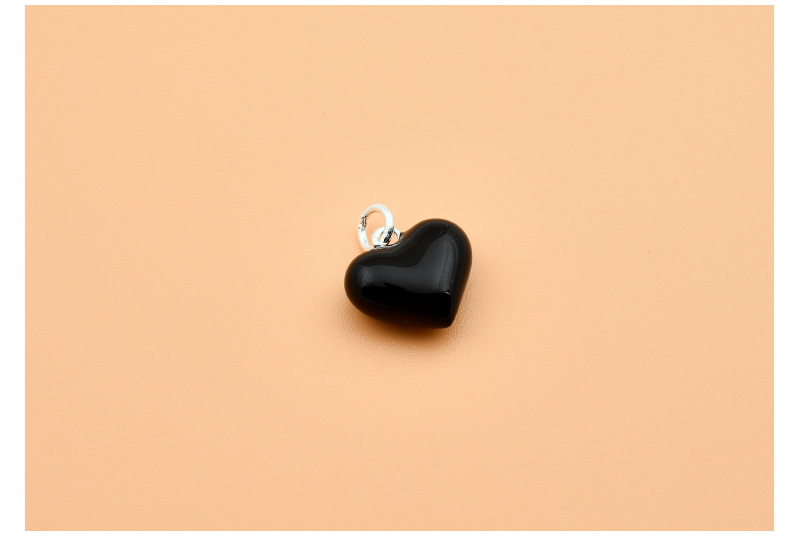 Elegant Sweet Heart Shape Sterling Silver Charms display picture 5