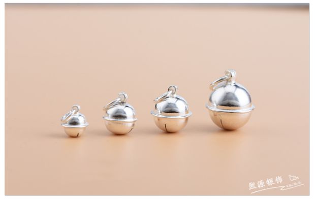 990 sterling bạc chân bạc mặt dây chuyền vòng đeo tay vòng chân vòng tay nhỏ chuông mặt dây chuyền DIY đính cườm dệt phụ kiện - Vòng chân lắc chân vàng