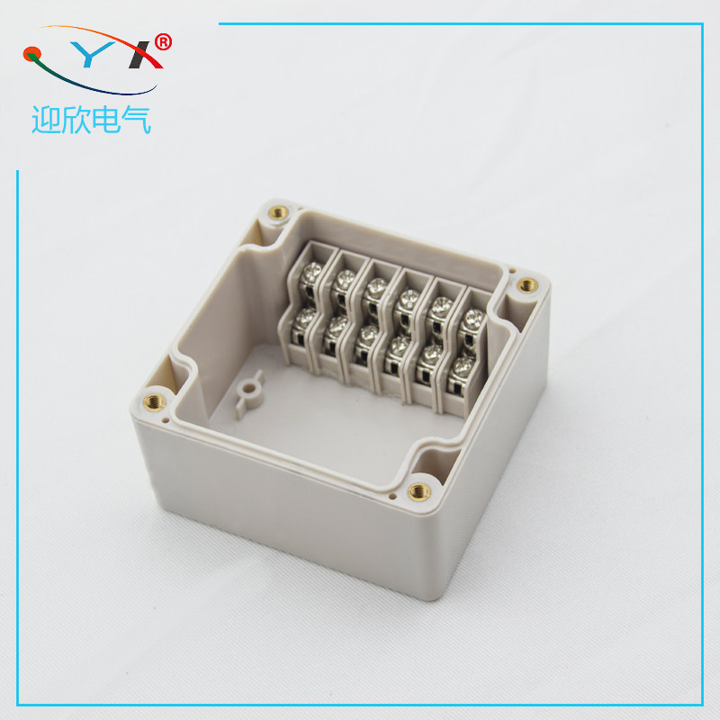 83 * 81 *56mm 6p Bring your own terminal box outdoor waterproof junction box dust splitting wire box Rainproof sealing case