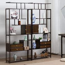 Duobaoge Bogu rack New Chinese tea rack display cabinet storage Antique ornaments display cabinet Tea set living room storage