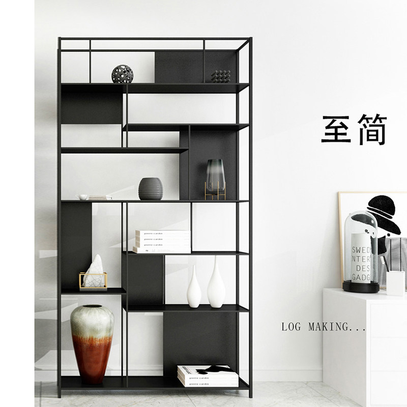 Display rack storage rack net red beauty salon product display cabinet simple iron partition skin care products storage rack short