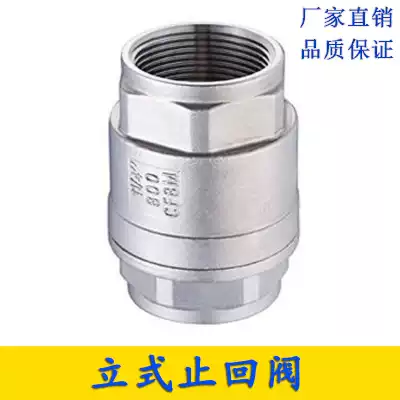Stainless steel vertical check valve 4 minutes 1 inch pipe check valve DN65 thread check valve N65 thread check valve vertical check valve