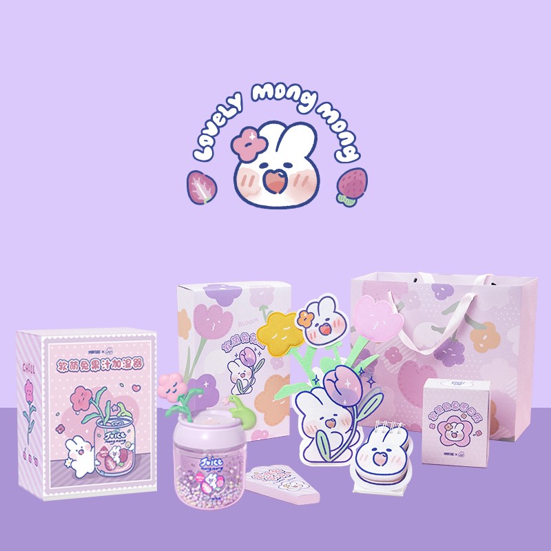 Mark Tubu X Soft Cute Rabbit Juice Humidifier Small Usb Silent Bedroom Desk Face Dorm Birthday Present