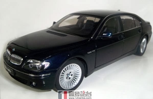 Jingshang 1:18 BMW 760Li BMW 760 V12 BMW 7 Series blue car model