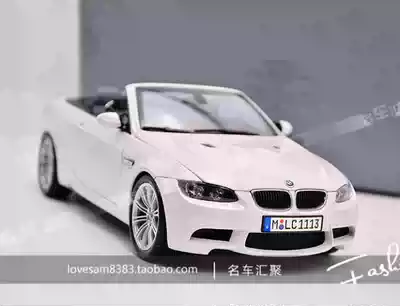1:18 BMW BMW M3 Cabrio E93 Hardtop folding version car model