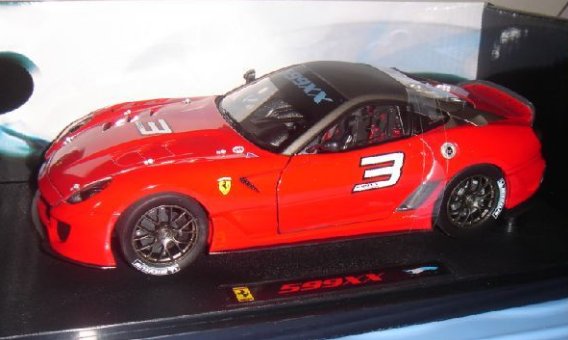 Hot Wheels 1:18 Ferrari 599XX ELITE (Hardcover Edition) car model collection