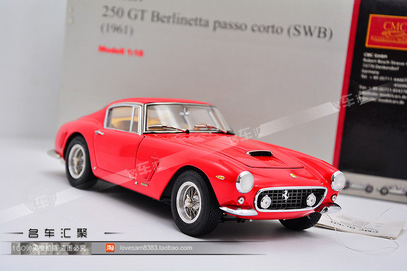 CMC 1:18 Ferrari Ferrari 250GT red car model