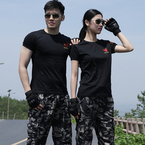 Camouflage summer thin suit men uniform short-sleeved special forces training uniform wear breathable students jun xun fu