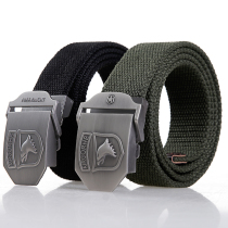 Dunlang canvas nylon braided inner belt thickened cotton army fan pants Black Hawk tactical army belt durable