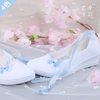 - 笙 ban đầu được vẽ bằng tay đôi giày vải cổ chân quai ngang cô gái gió quốc gia Hanfu với xuân hè 18 mới giày thể thao nữ