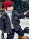 Uk Lmkl Children's down Jacket Winter Clothing for Boys, White Duck down Coat, Stylish and Cool for Boys, Warm down Jacket Trendy Style