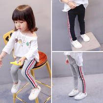 Girls leggings outside wear 2021 new children autumn pants children summer 1 thin 3 year old girl baby spring and autumn