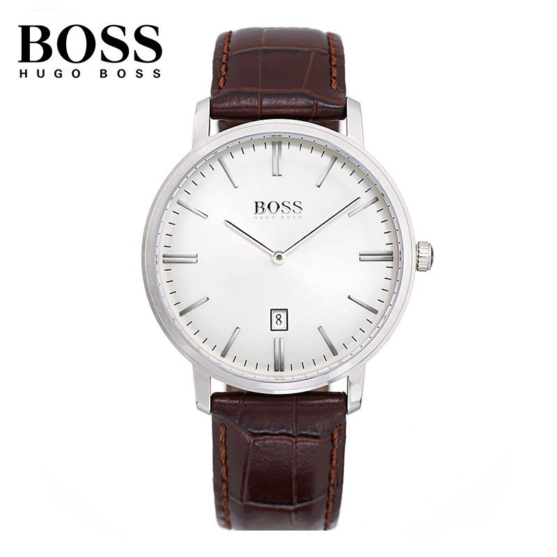 Hugo Boss 雨果博斯 简约男式腕表 1513462 聚划算+天猫优惠券折后￥949包邮（￥1599-650）2色可选 可12期0息 另有超薄款￥749包邮