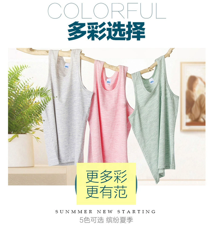 Áo vest nam Nam Cực sợi cotton mùa hè thể thao thể dục vượt rào Áo sơ mi thanh niên nam - Áo vest