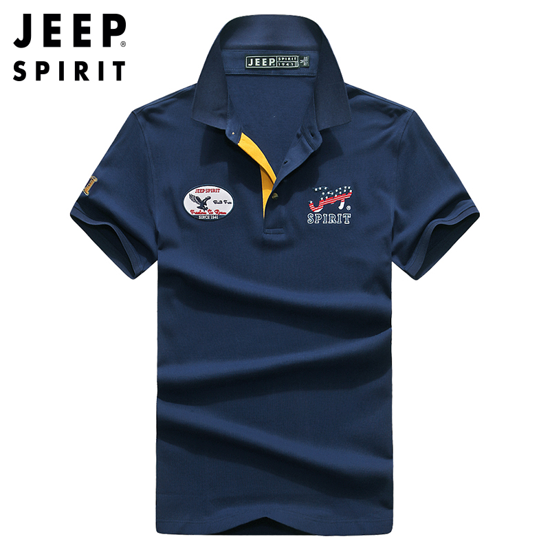 MEN-SHIRT T JEEP JEEP HÈ MỚI POLO SHIRT MEN ngắn tay Casual KINH DOANH LOOSE ve áo THỜI TRANG THANH NIÊN