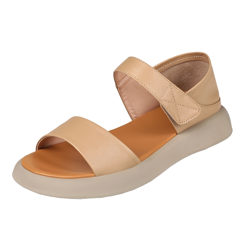 Genuine leather sandals for women, mother's shoes, bags and Roman shoes for women