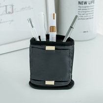 JordanJudy Upright Pen Bag Large Capacity Simple Stationery Box Students Men and Women Creative Zip Pen Bag