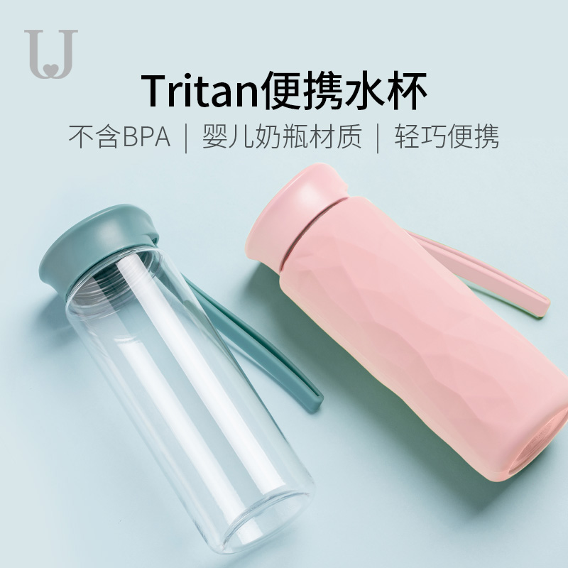 Jordan Judy water glass creative trend portable accompanying cup female student Korean version sports mug tea cup plastic