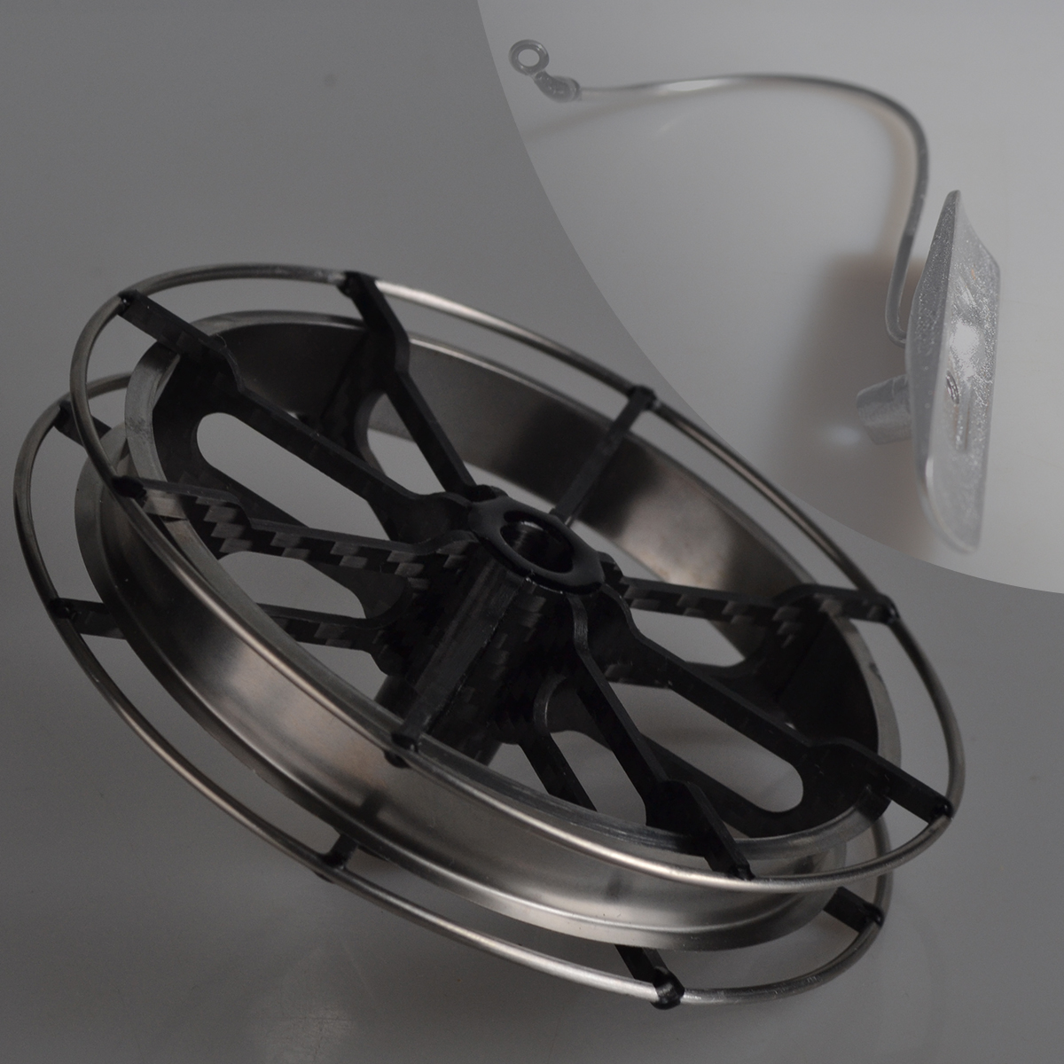 Turning car stream fishing wheel ultra-light pure handmade carbon brazing wheel gossip wheel hand dial