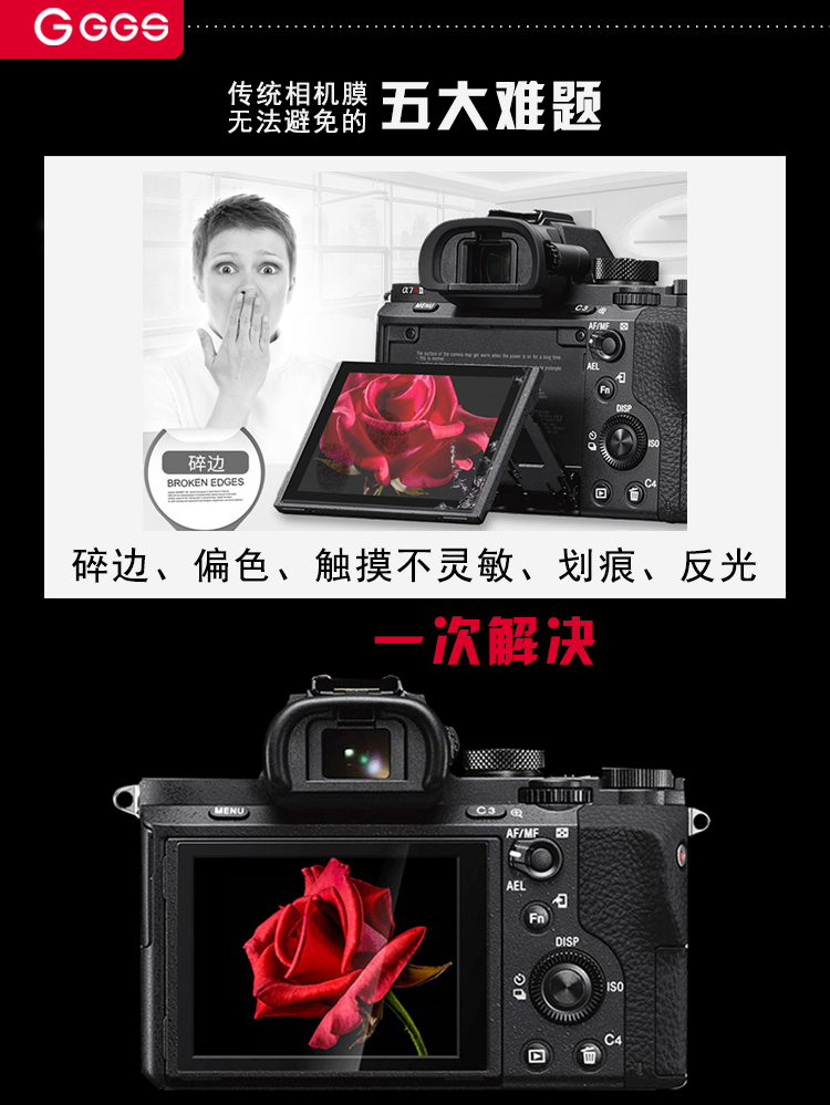 Máy ảnh thép mạ vàng GGS phụ kiện máy ảnh Nikon phụ kiện bảo vệ màn hình d850d810d750d7200d4 - Phụ kiện máy ảnh kỹ thuật số túi chống nước máy ảnh