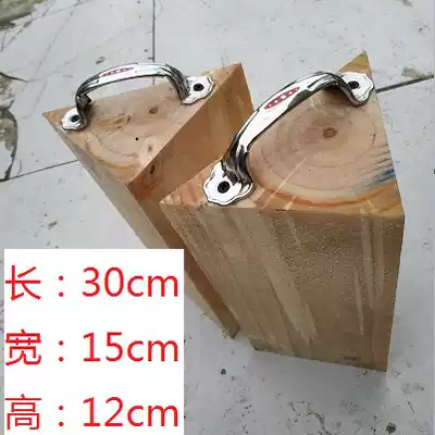 Triangle wooden cart blocking car stopper Steps non-slip ramp Wooden wheel blocking car stopper Anti-slip Outdoor car