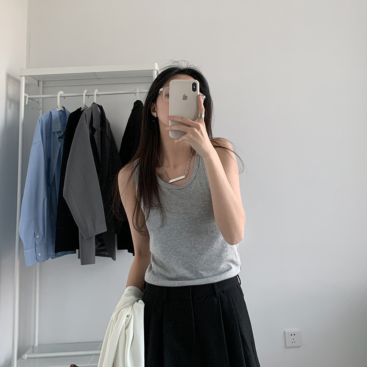 SIXI Four Homely Spring and Summer Thread Han - shaped Han - edition pure color repair and blouse