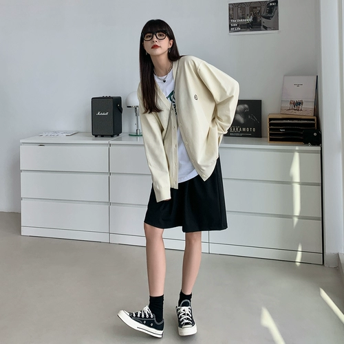 Осенний цветной кардиган, свитер, куртка, с печатью вашего логотипа, с вышивкой, свободный крой