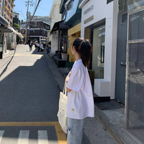 SIXI Sixi home-made spring and summer oversize pure cotton white short-sleeved T-shirt womens summer new loose boyfriend style