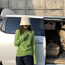 SIXI Sixi home-made 19 autumn and winter pile collar sweater womens long-sleeved slim slim high-neck base shirt