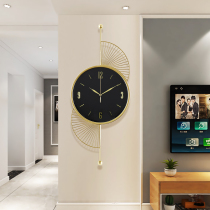 Nordic Light Extravaganza Clock Hanging Clock Living Room Creative Minima Clock Personality Atmosphere Home Fashion Wall Restaurant Hanging Table