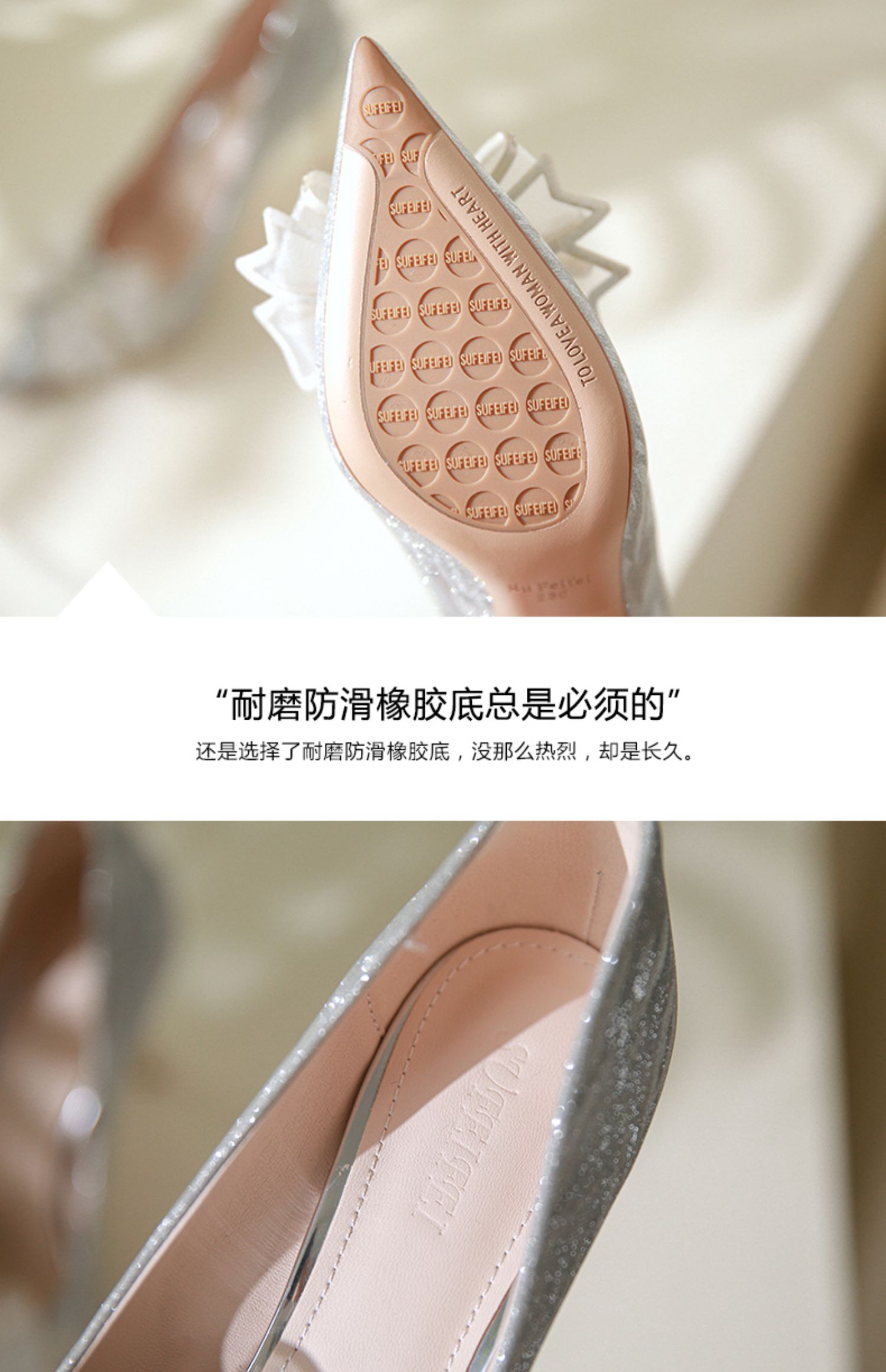 C9622 1420K GIÀY CAO GÓT NỮ RUOREAG THẮT NƠ BƯỚM MŨI NHỌN GÓT NHỌN DÙNG TRONG LỄ CƯỚI GIÀY DÉP NỮ G04 SẢN PHẨM MỚI