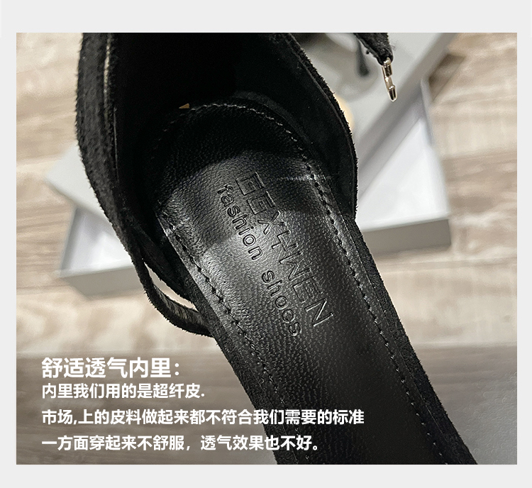 C9538 1280K GIÀY CAO GÓT NỮ RUOREAG GÓT NHỌN MÙA HÈ GIÀY DÉP NỮ G04 SẢN PHẨM MỚI