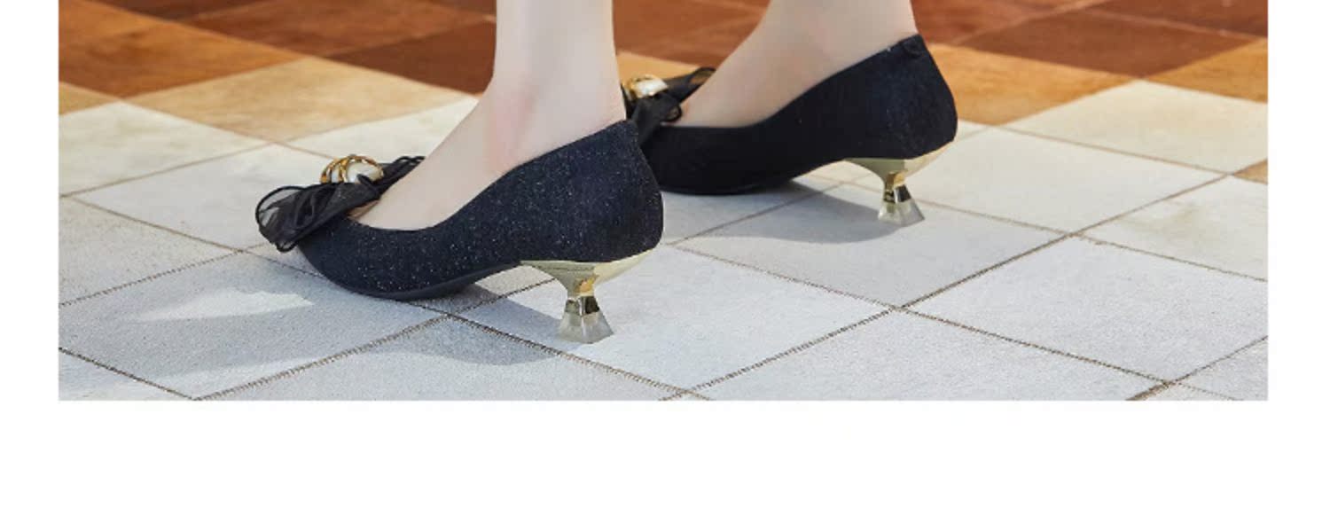 C9631 1380K GIÀY CAO GÓT NỮ RUOREAG THẮT NƠ BƯỚM MŨI NHỌN GÓT NHỌN GIÀY DÉP NỮ G04 SẢN PHẨM MỚI