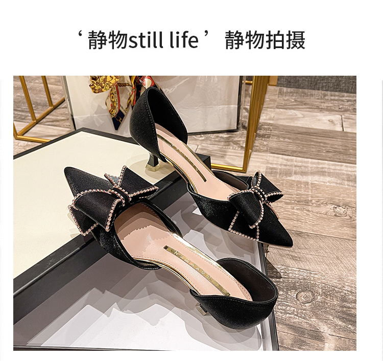 C9588 1380K GIÀY CAO GÓT NỮ RUOREAG THẮT NƠ BƯỚM GẮN ĐÁ DÙNG TRONG LỄ CƯỚI GIÀY DÉP NỮ G04 SẢN PHẨM MỚI
