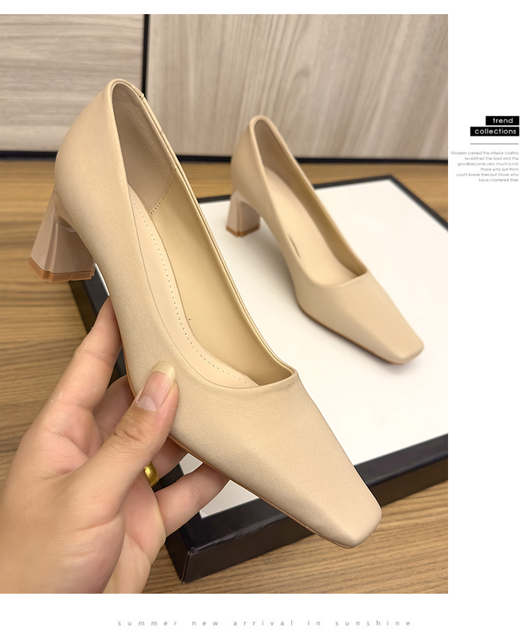 C9579 1280K GIÀY CAO GÓT NỮ RUOREAG GÓT VUÔNG PHỤC CỔ CỔ ĐIỂN GIÀY DÉP NỮ ĐỒ CÔNG SỞ G04 SẢN PHẨM MỚI
