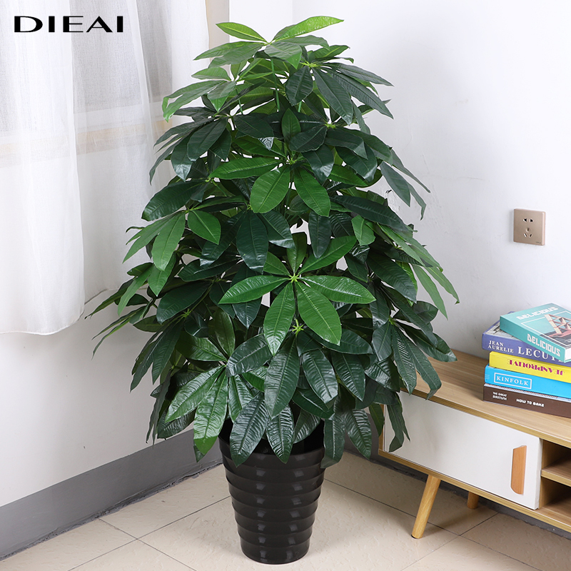 Artificial Green Plant Money Tree for Living Room, Large Indoor Floor Decoration, Fake Flower and Tree Potted Ornament, Realistic Large Plant Artificial Green Plant Money Tree for Living Room, Large Indoor Floor Decoration, Fake Flower and Tree Potted Ornament, Realistic Large Plant