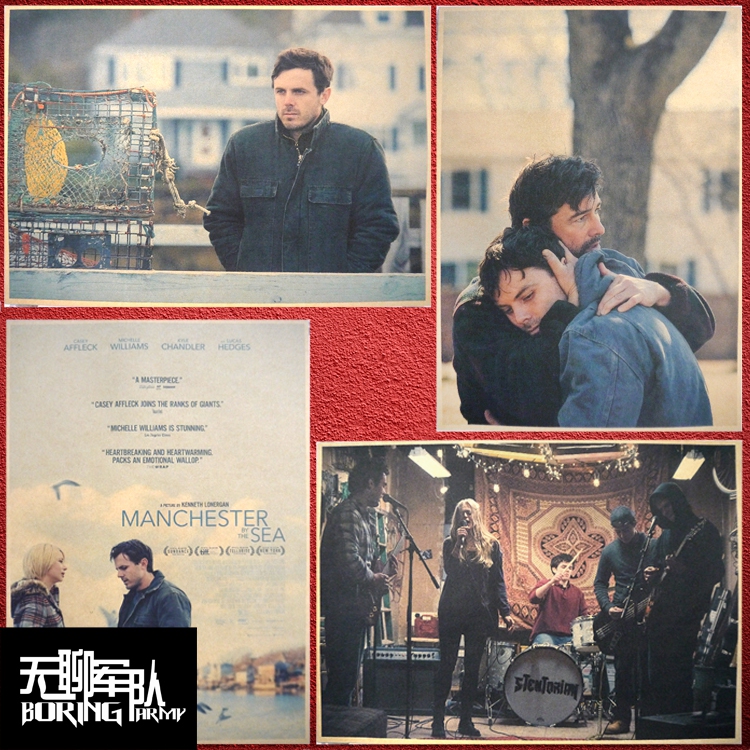 Manchester by the Sea Affleck Movie Poster Bar Cafe Kraft Paper Decorative Photo Frame Wall