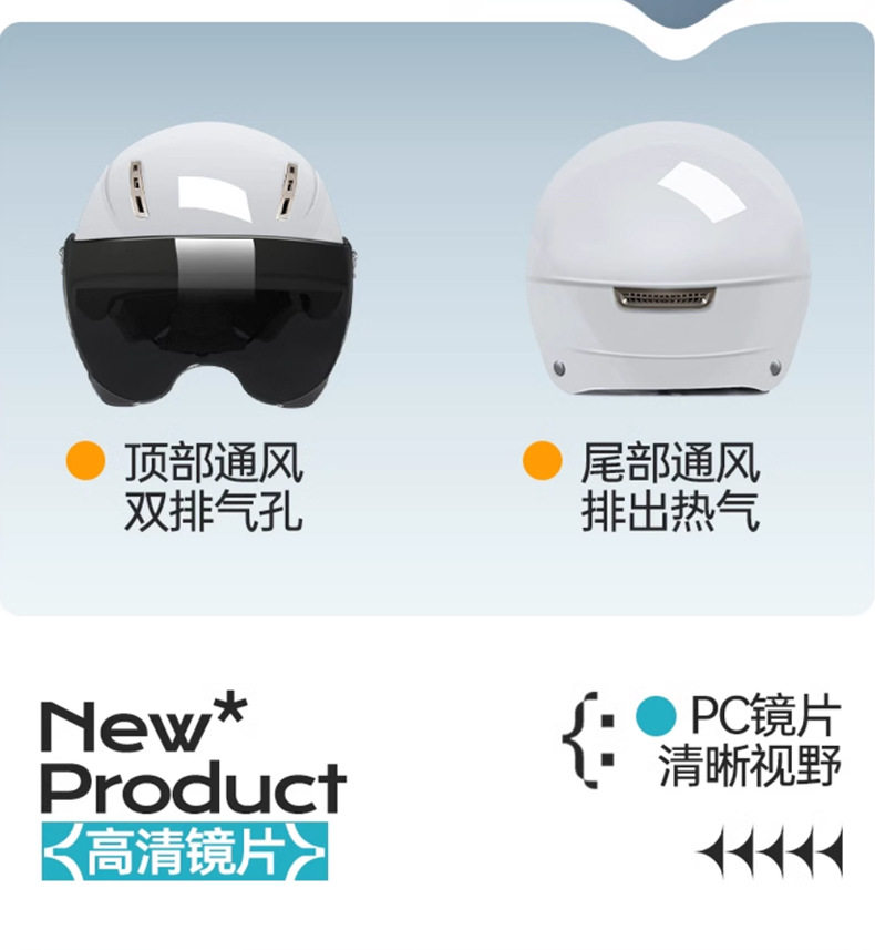 3C certified electric motorcycle helmet for men, summer sun protection half helmet, women's electric scooter helmet, universal safety helmet for all seasons
