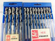 French SEE Sword brand grinding high speed steel straight shank twist drill 5 3-13mm