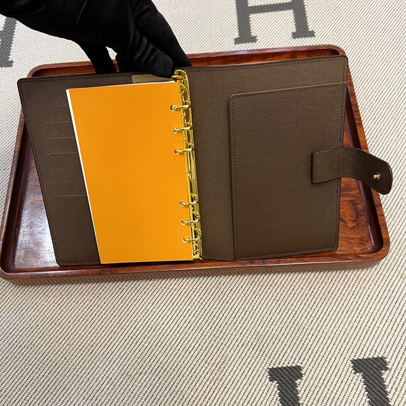 Presbyopic Loose-Leaf Notebook, High-End Brand Planner, A6 Genuine Leather Notebook, Portable A7 Diary, Record Book