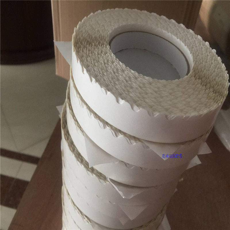 Zipper carton double-sided tape sealing edge double-sided tape lace wavy double-sided tape 3cm*100m