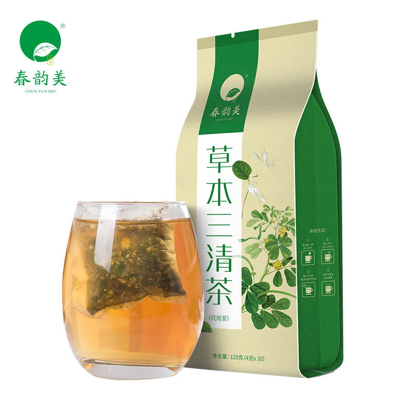草本三清茶金银花组合养生去口臭除口臭调理肠胃口气口苦口腔异味