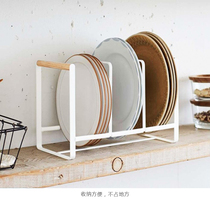 Kitchen supplies non-punching rack stainless steel dish storage rack Simple drain bowl rack pot holder