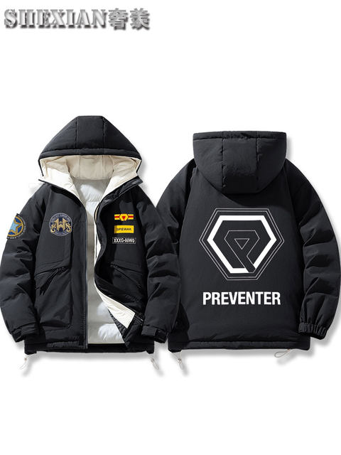 Gundam W 30Th Anniversary Strict-G Shiro L2 Peripheral down Cotton Clothes Jacket Thickened Coat