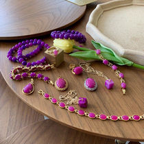 Heather bamboo (Han Han) natural comfort hand string old material Royal Purple Emperor purple cherry pollen Su Jishi bracelet