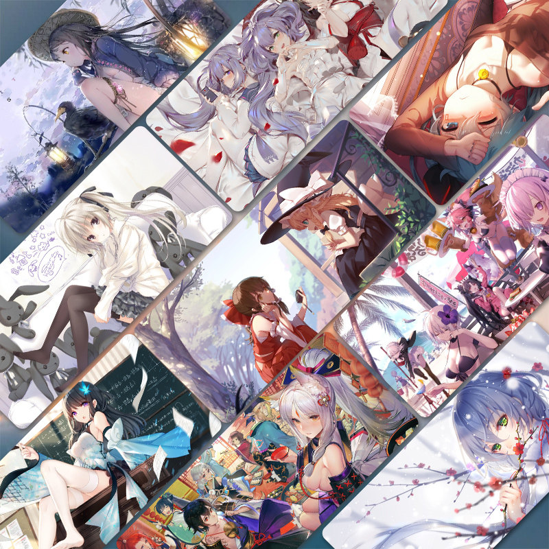 Mouse pad plus two yuan animation Internet cafe gaming oversized keyboard pad Tomorrow Ark desk pad Lock edge custom lock edge thickened creative computer desk pad Notebook pad Desk pad