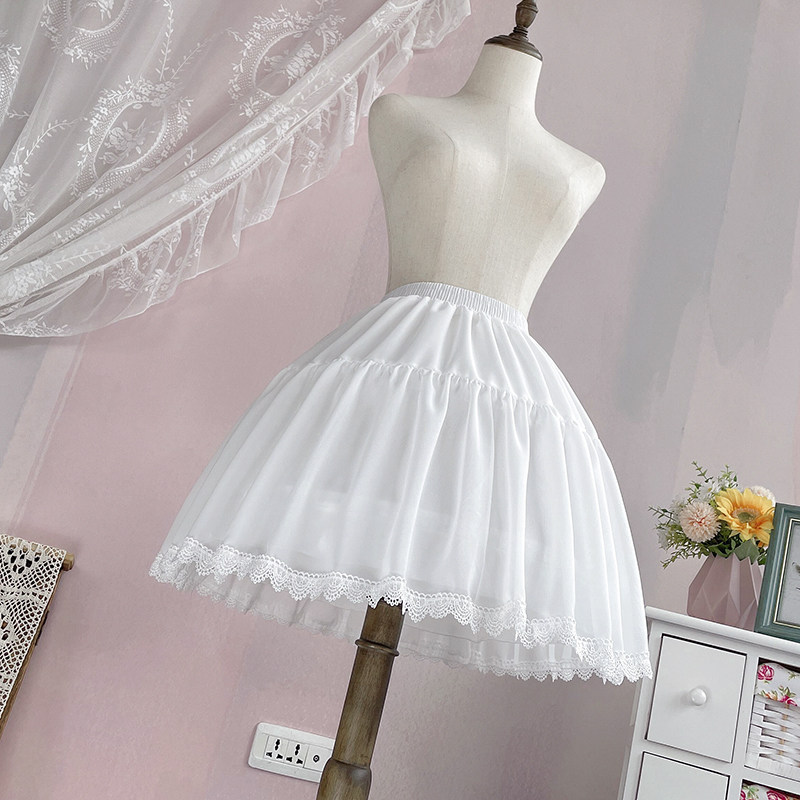 Skirt-shoring lolita tarfish bones brace Summer 45cm Short-style woven dream garden everyday adjustable flower marrying 