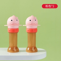 Розовый динозавр, трубочка, 2 шт